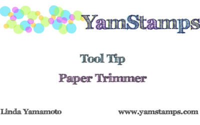 Paper Trimmer Tip!