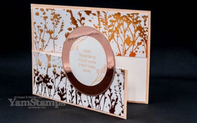 Rose Gold Fun Fold Card