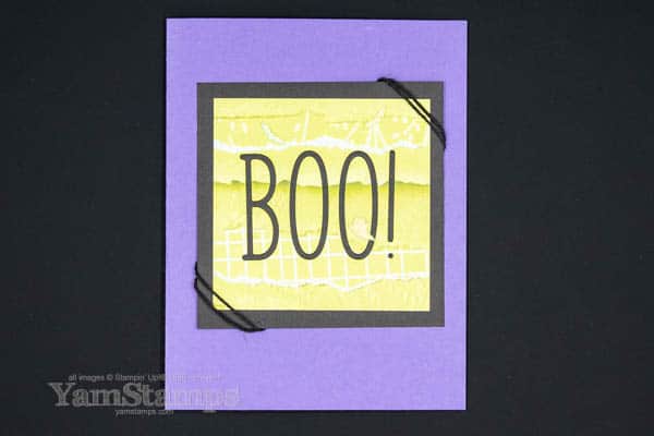 BOO! Happy Halloween card