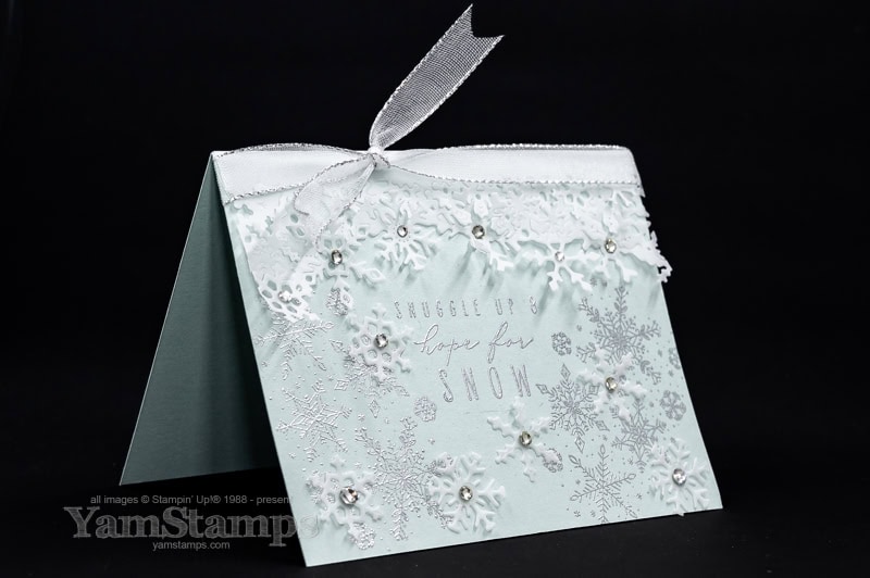 frozen edges snowflake card vellum version