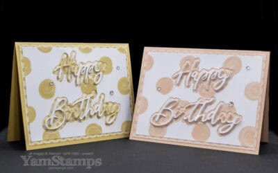 Easy Layered Birthday Card with In Color Coordination
